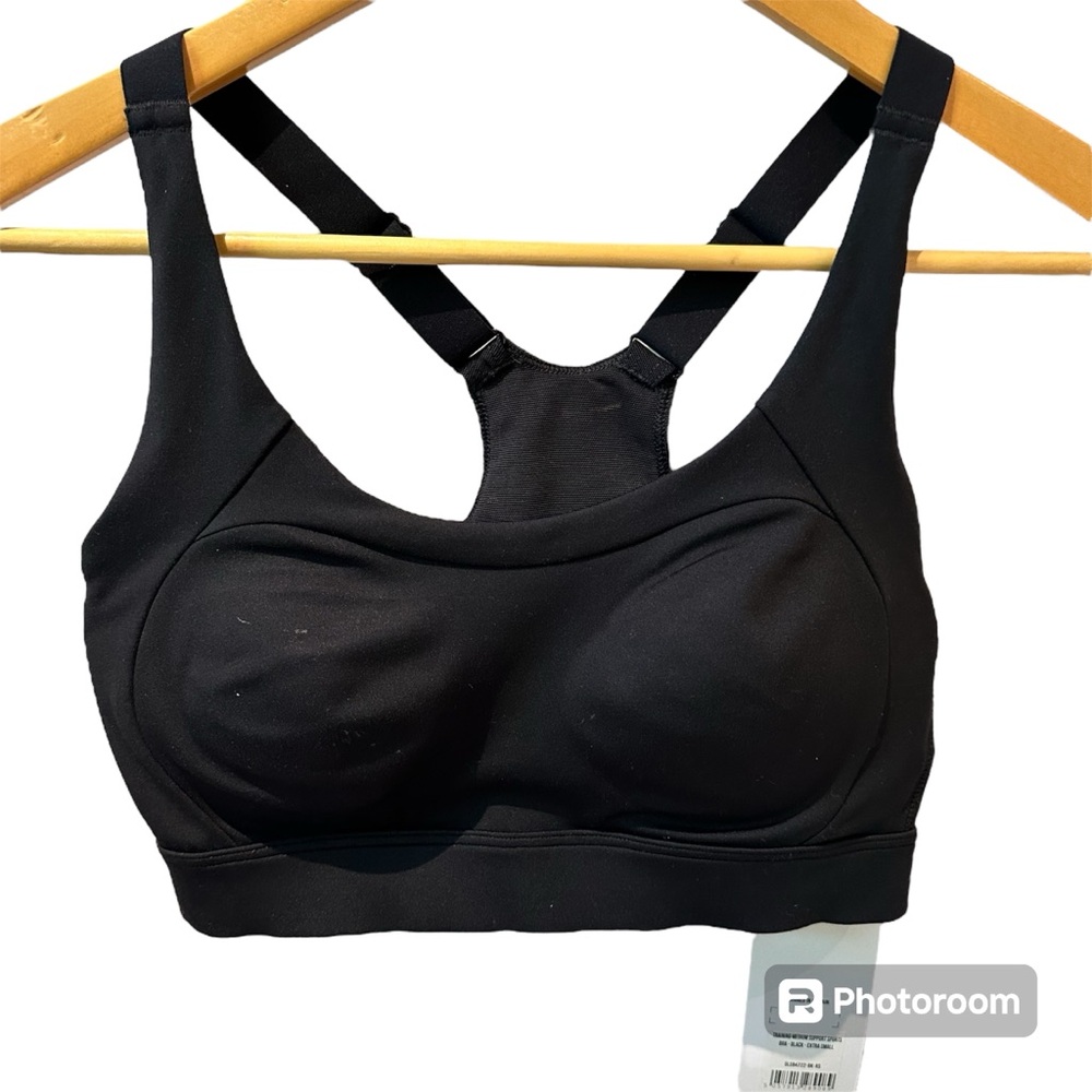 Gymshark Black Training Medium Support‎ Sports Bra Size XS NWT